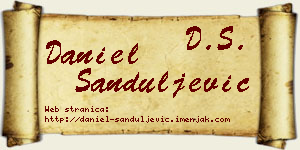 Daniel Sanduljević vizit kartica